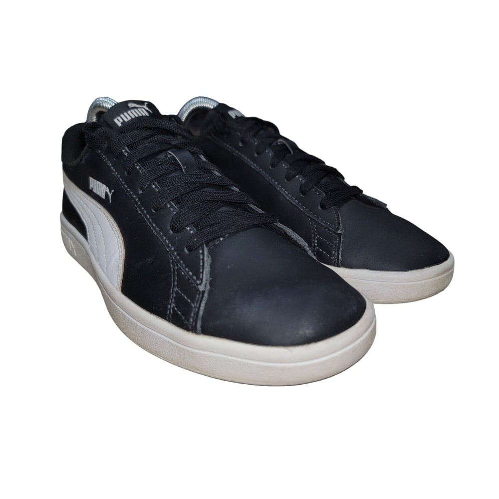 Puma Women's Smash V2 Black and White Casual Sneakers Shoes Size 8 M   374513-04